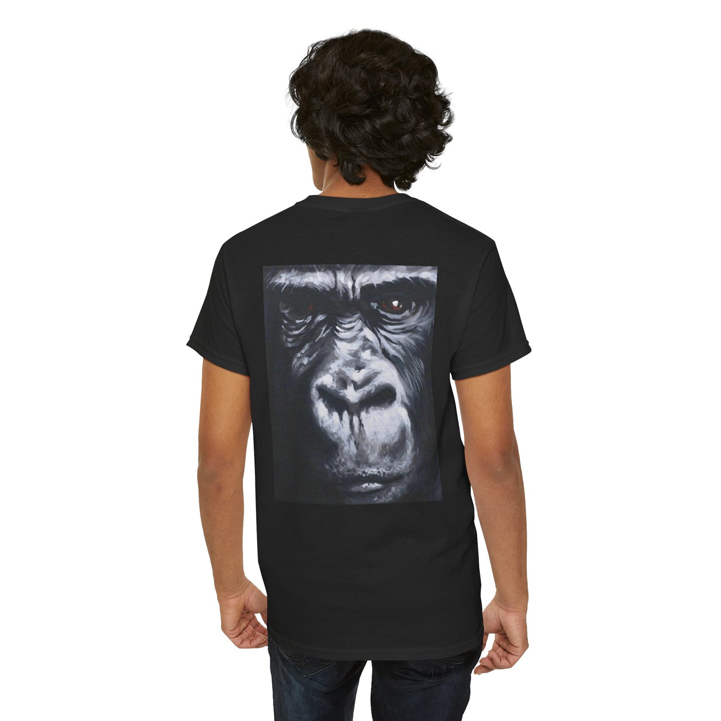 Unisex Heavy Cotton Tee - Bold Gorilla Art Graphic Tee