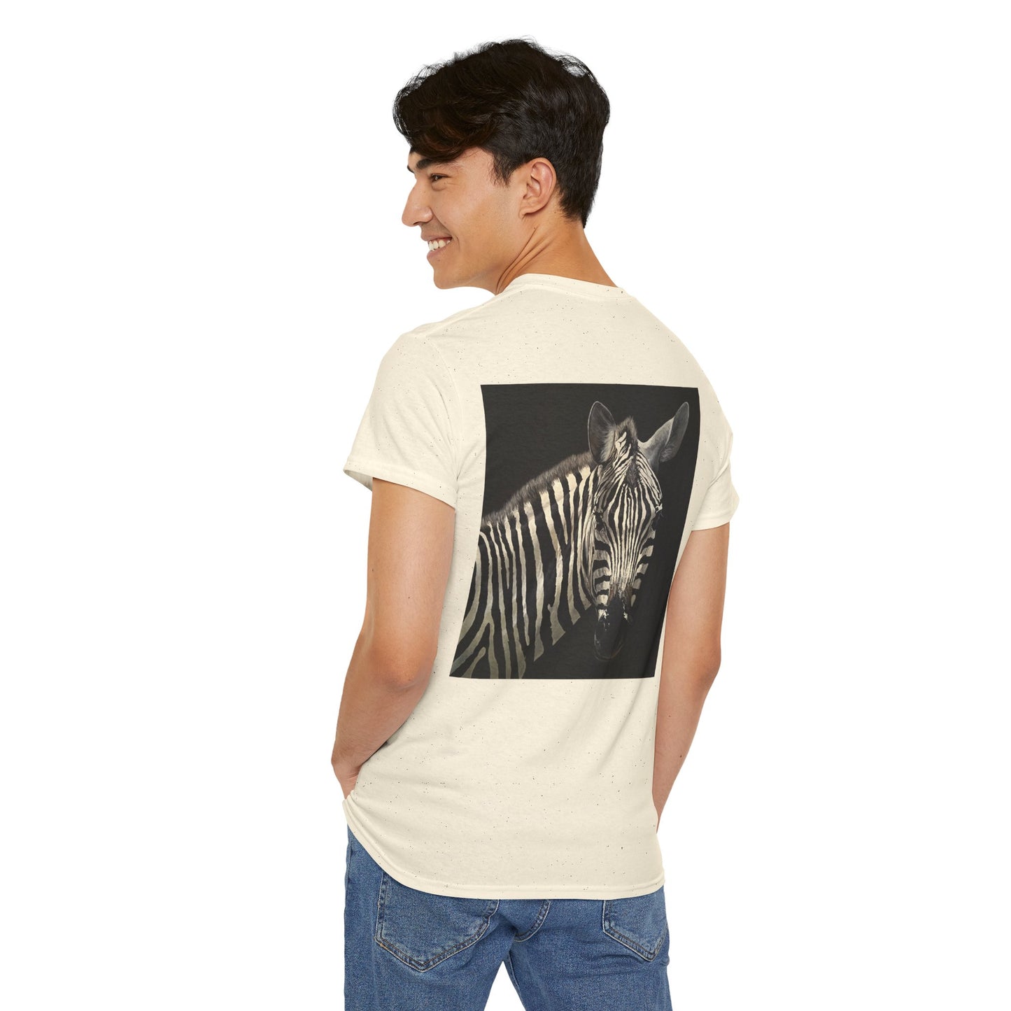 Zebra Graphic Unisex Heavy Cotton Tee - Nature Lover's Apparel