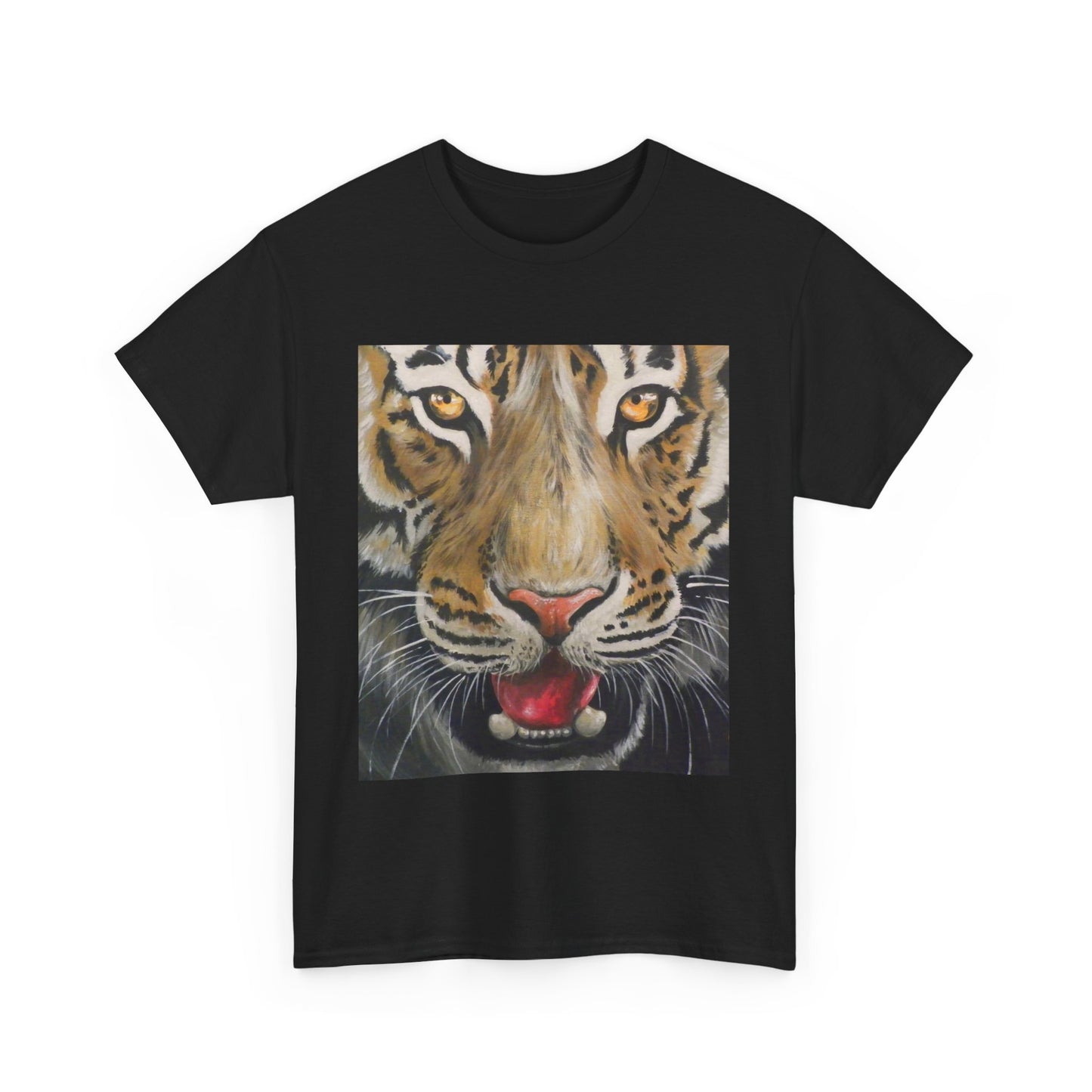 Fierce Tiger Unisex Heavy Cotton Tee - Wildlife Shirt