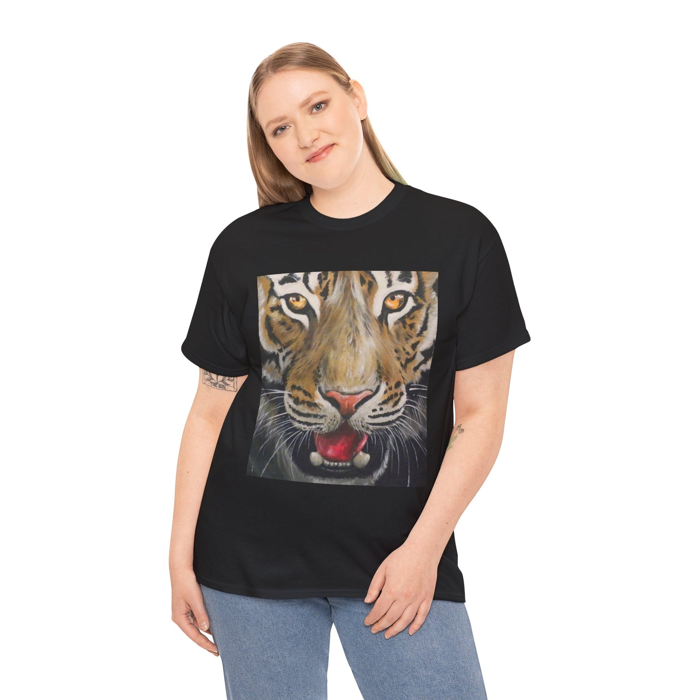 Fierce Tiger Unisex Heavy Cotton Tee - Wildlife Shirt