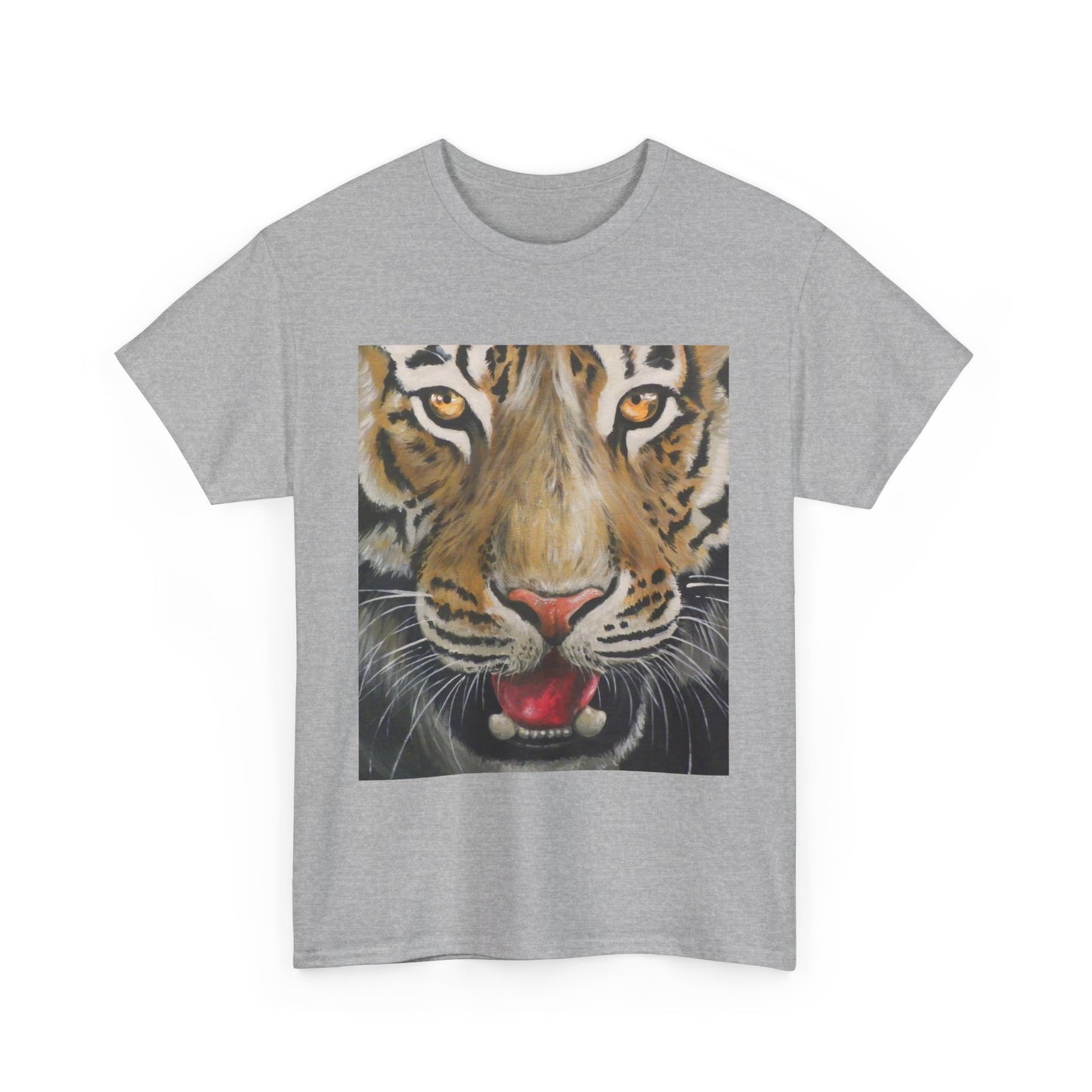 Fierce Tiger Unisex Heavy Cotton Tee - Wildlife Shirt