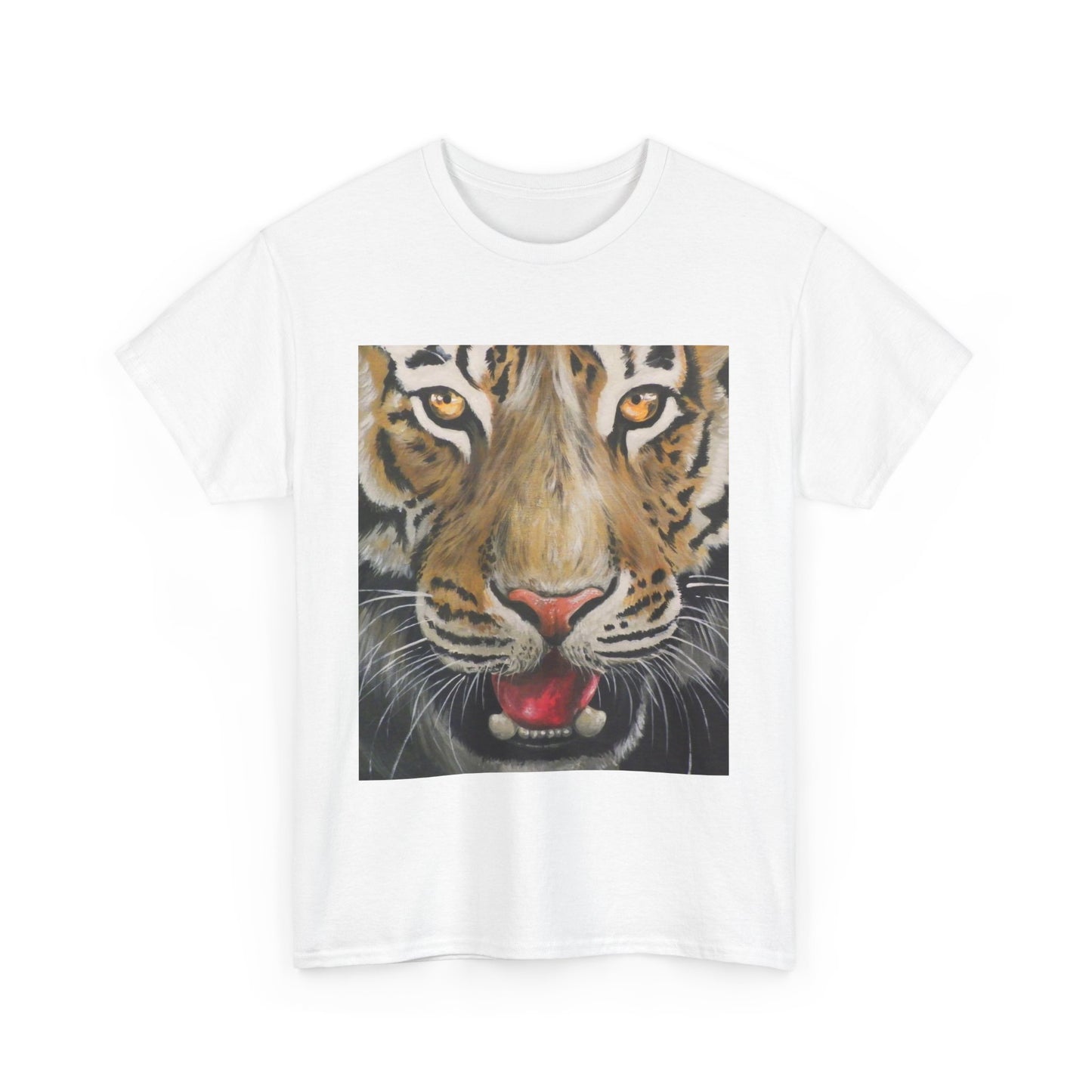 Fierce Tiger Unisex Heavy Cotton Tee - Wildlife Shirt