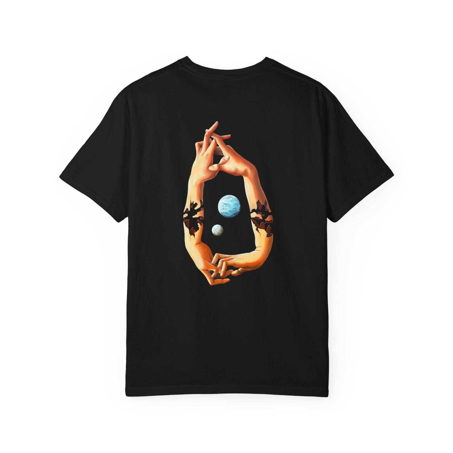 Unisex Surrealist-Inspired Garment-Dyed T-Shirt