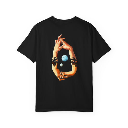 Unisex Surrealist-Inspired Garment-Dyed T-Shirt