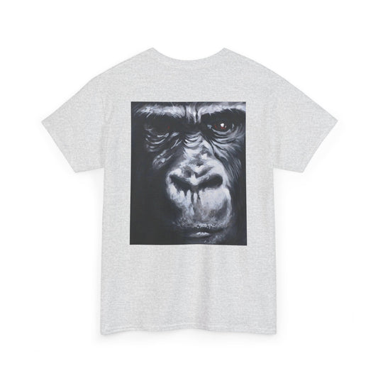 Unisex Heavy Cotton Tee - Bold Gorilla Art Graphic Tee