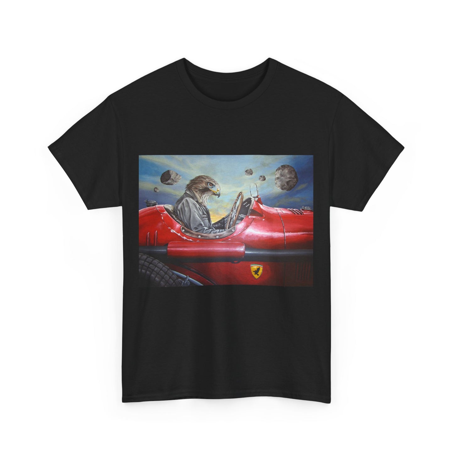 Cool Otter Driving T-Shirt | Unisex Heavy Cotton Tee