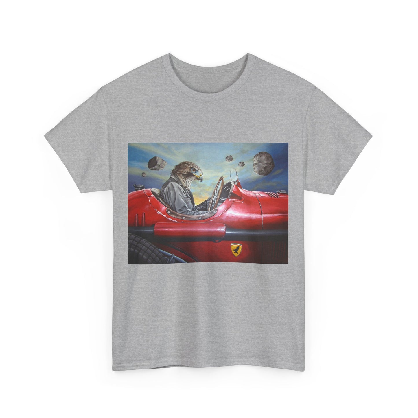 Cool Otter Driving T-Shirt | Unisex Heavy Cotton Tee
