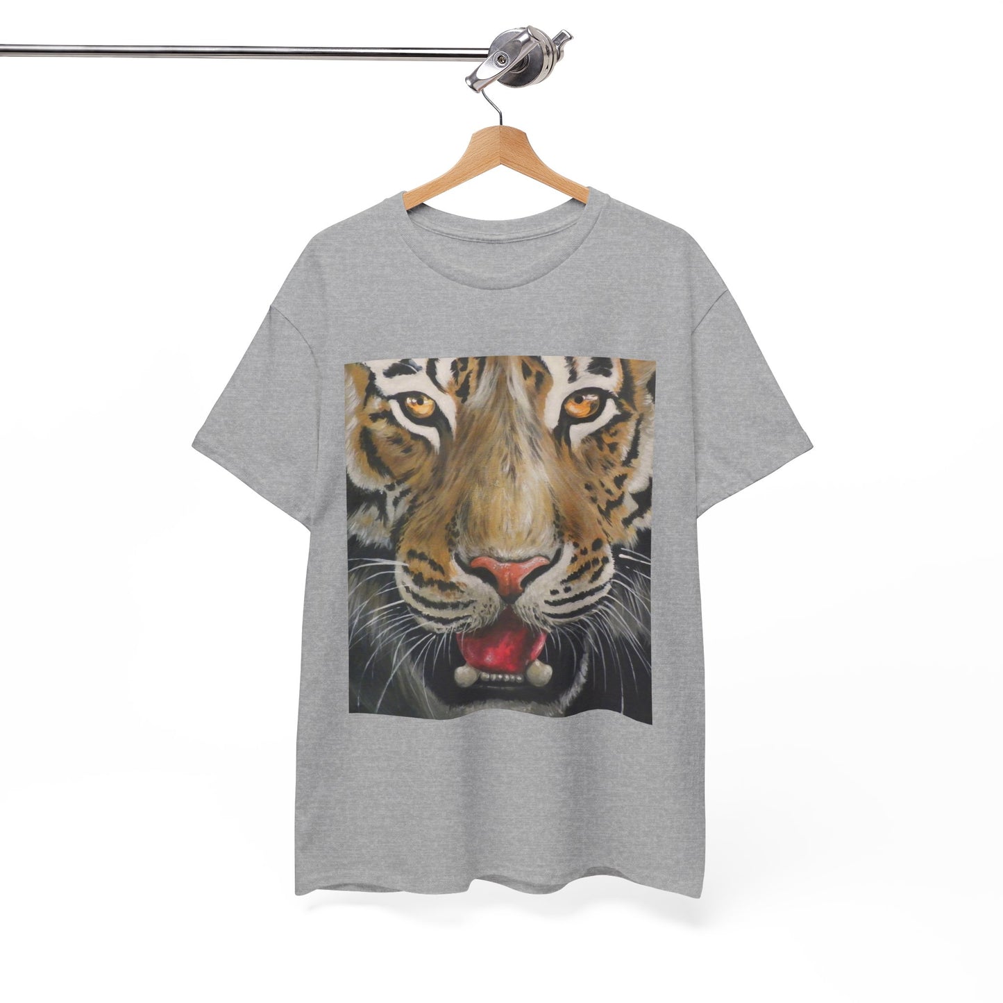 Fierce Tiger Unisex Heavy Cotton Tee - Wildlife Shirt