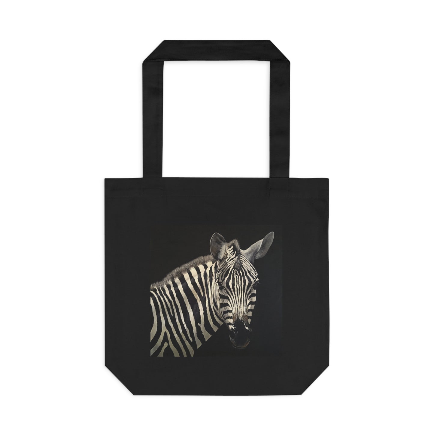 Zebra Cotton Canvas Tote Bag
