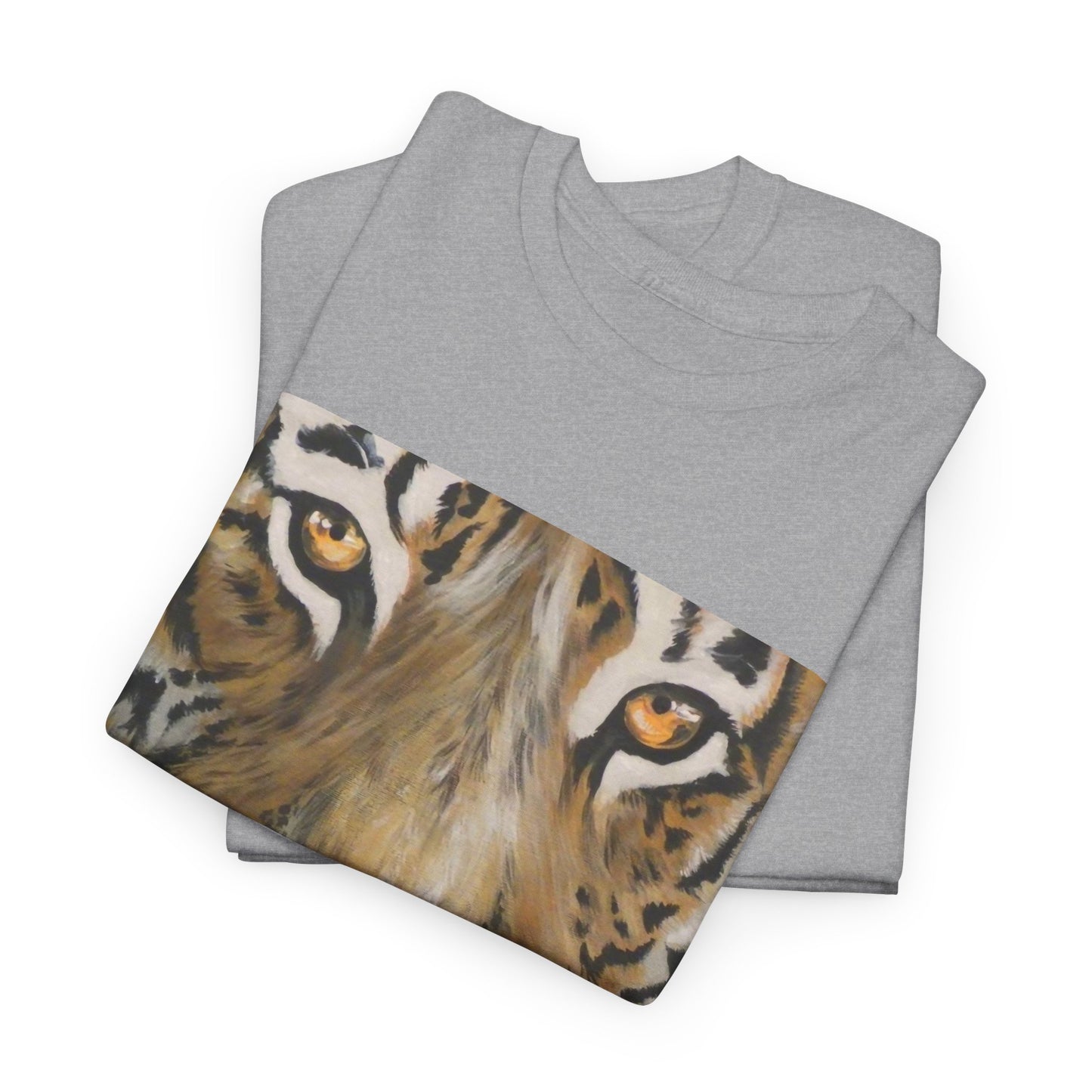 Fierce Tiger Unisex Heavy Cotton Tee - Wildlife Shirt