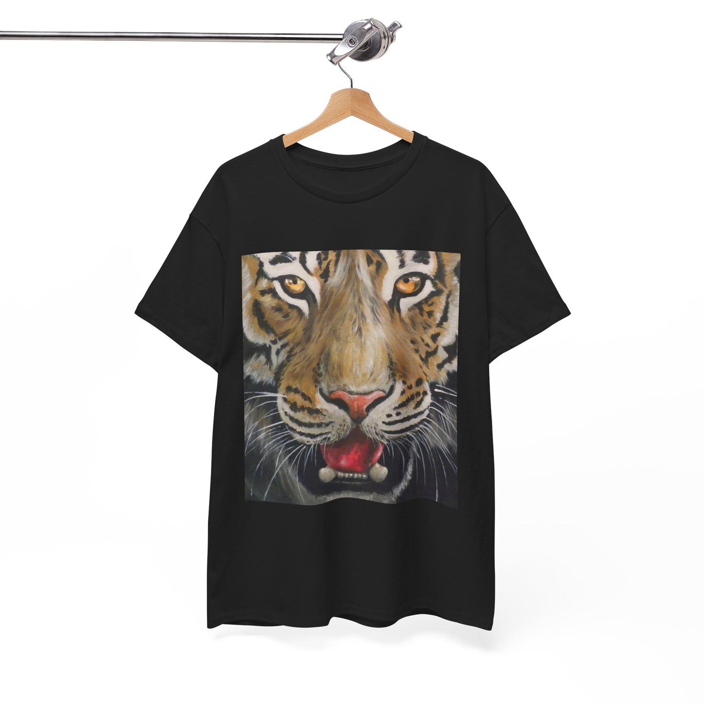 Fierce Tiger Unisex Heavy Cotton Tee - Wildlife Shirt