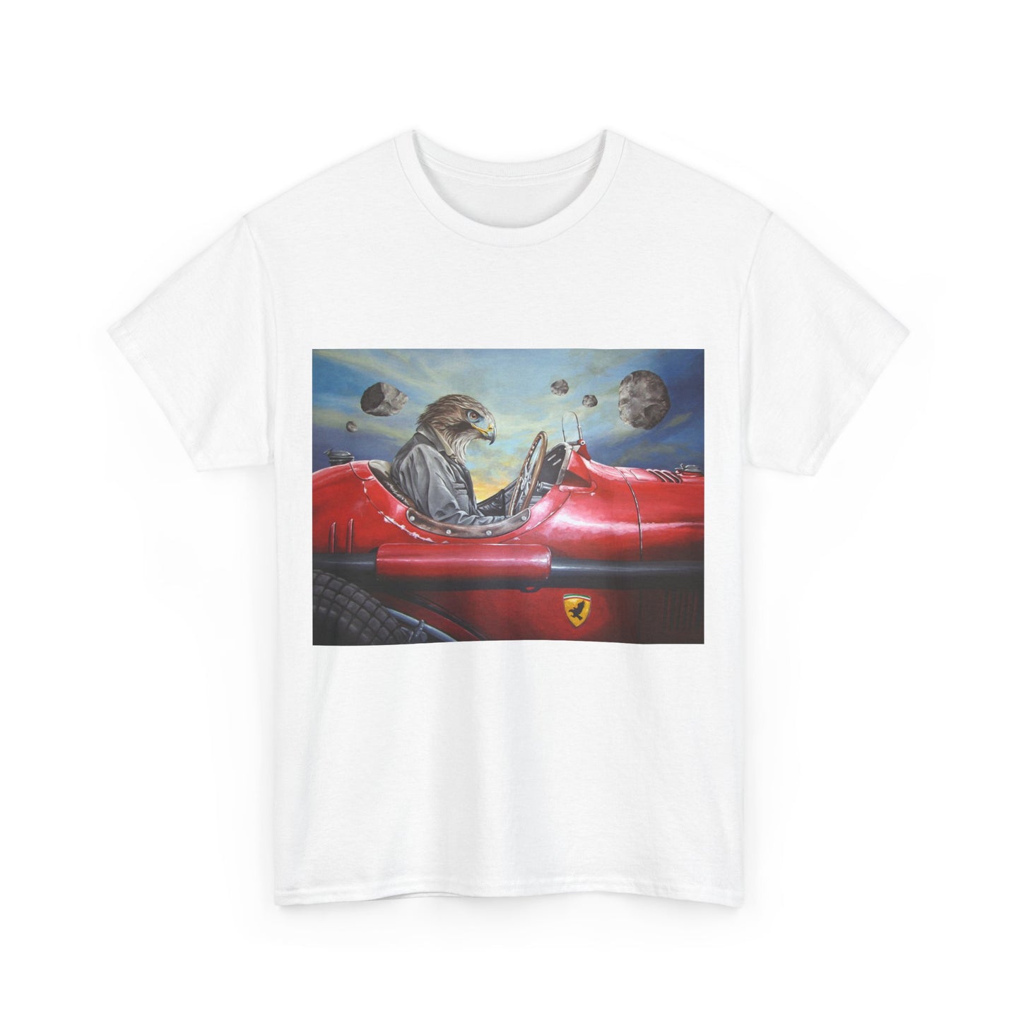Cool Otter Driving T-Shirt | Unisex Heavy Cotton Tee