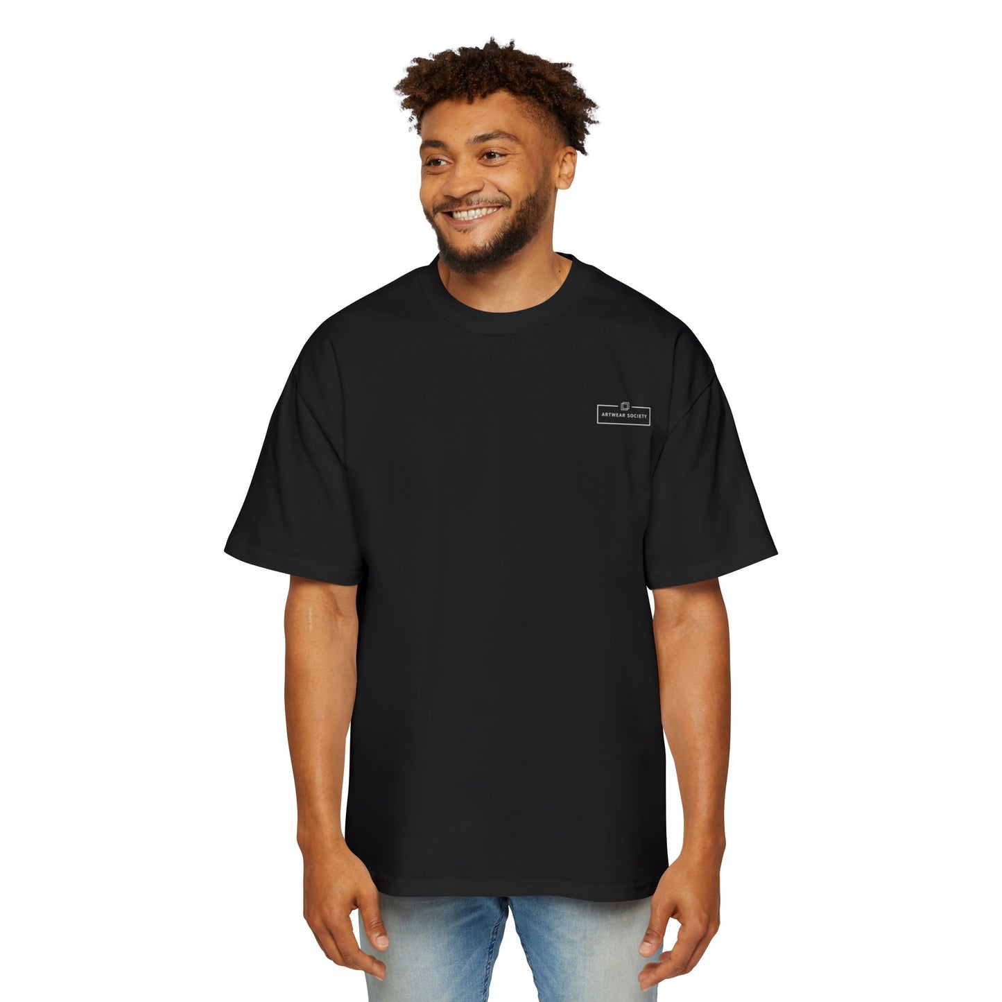 Men’s Heavy Oversized Tee – Surreal Art Edition