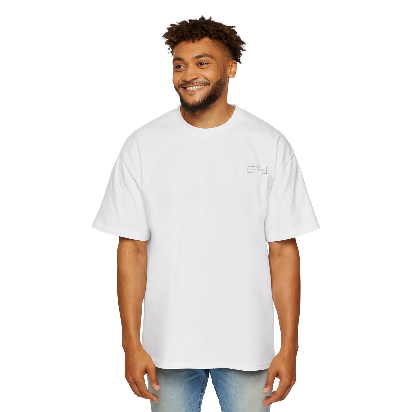 Men’s Heavy Oversized Tee – Surreal Art Edition