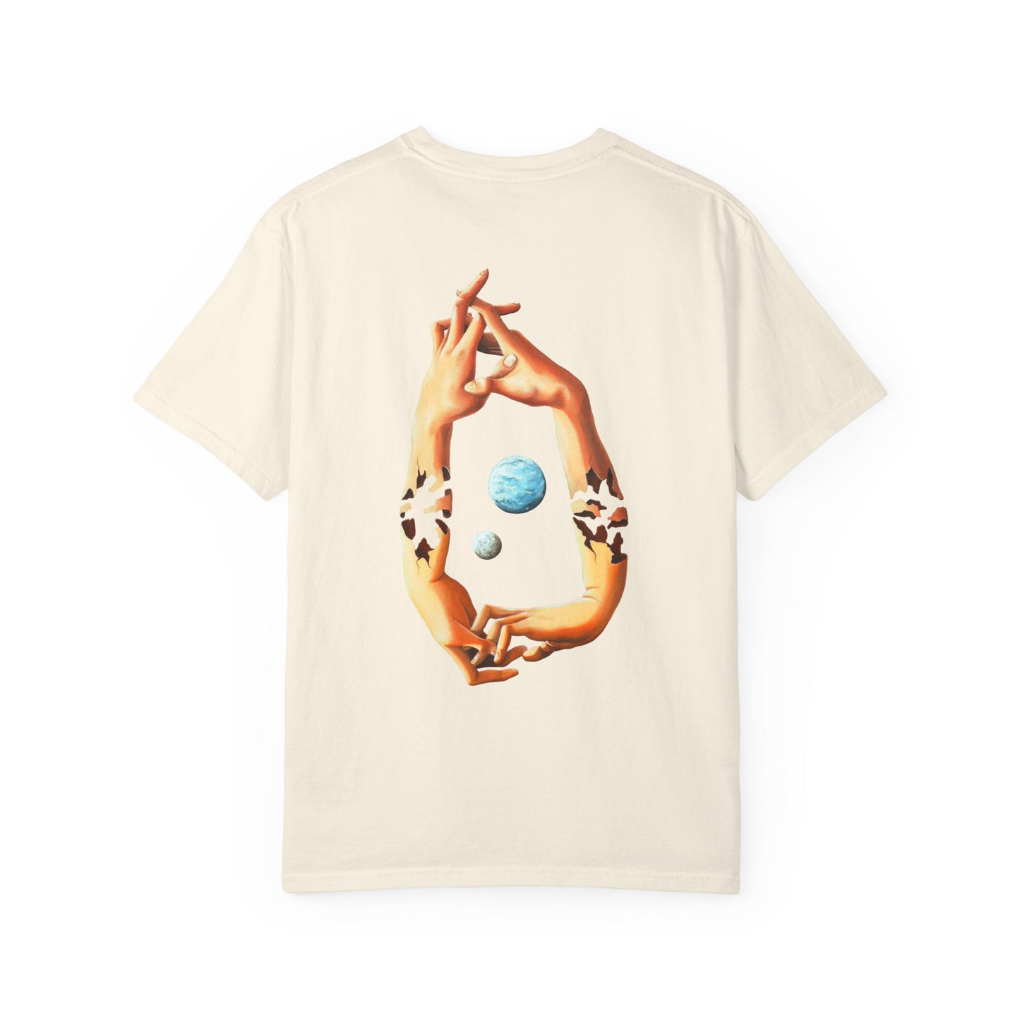 Unisex Surrealist-Inspired Garment-Dyed T-Shirt