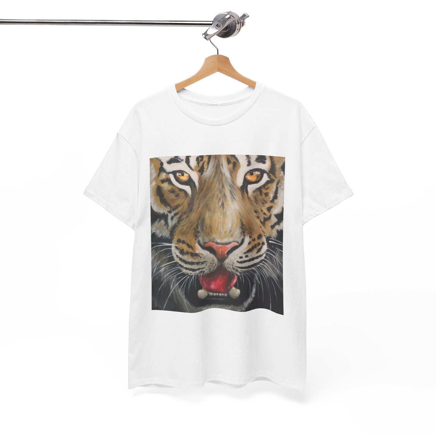 Fierce Tiger Unisex Heavy Cotton Tee - Wildlife Shirt